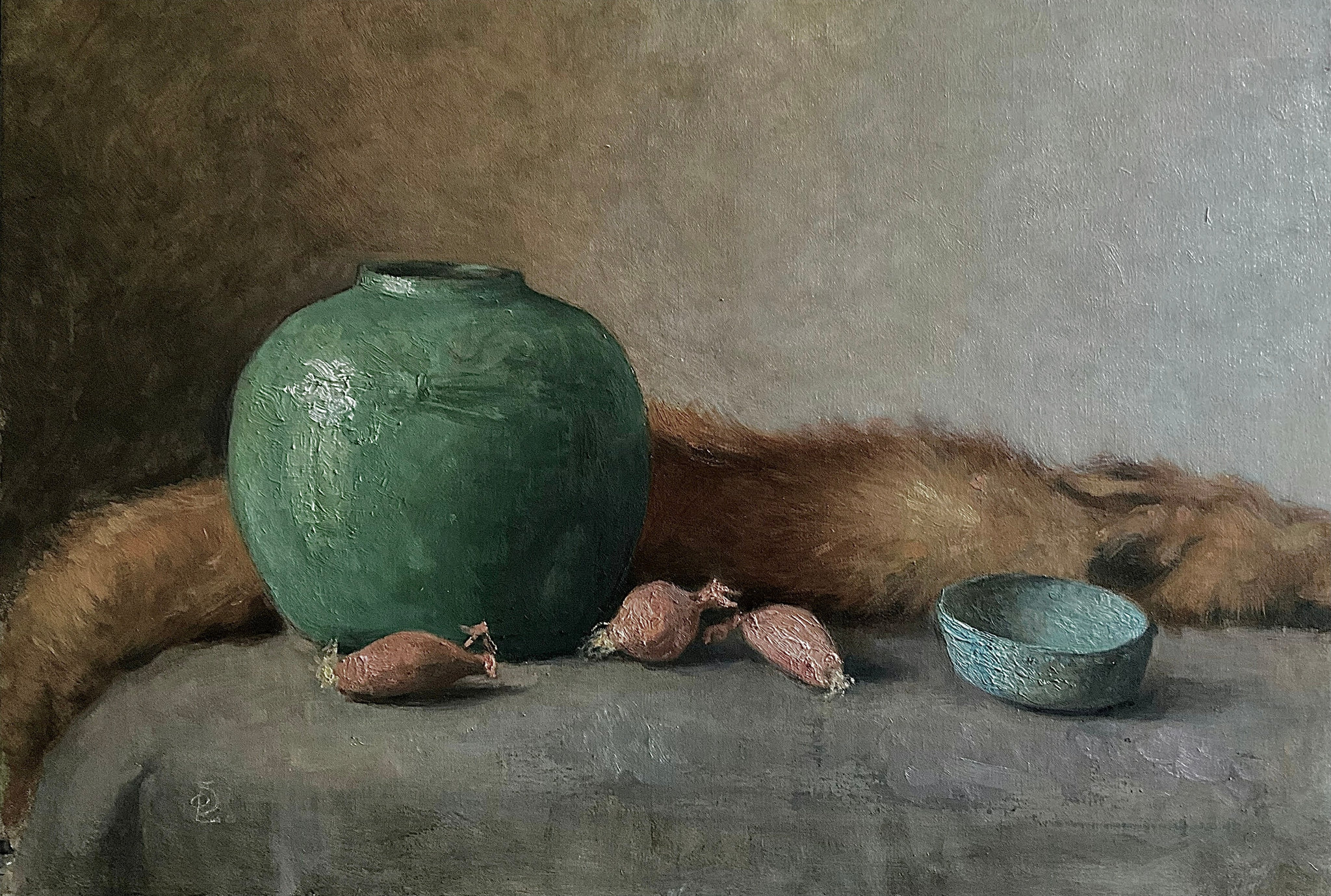 Stilleben med romersk krukke